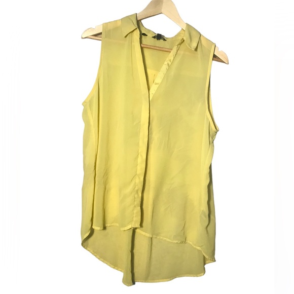 Buffalo Yellow Delicate Sleeveless Blouse - Picture 1 of 3